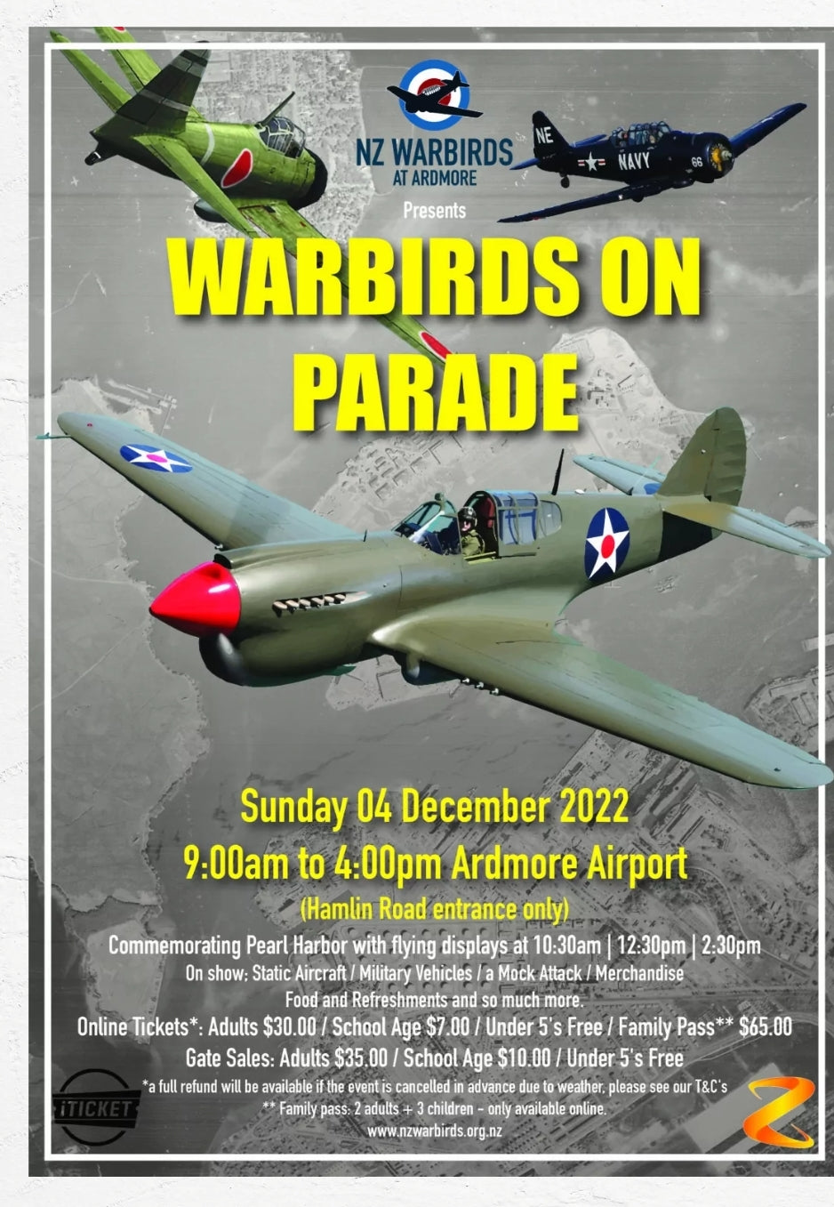We are going to be at Warbirds on Parade at Ardmore December 4th 2022
