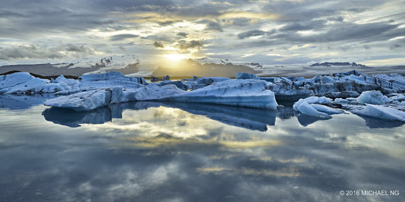 Blue Sunset - Iceland